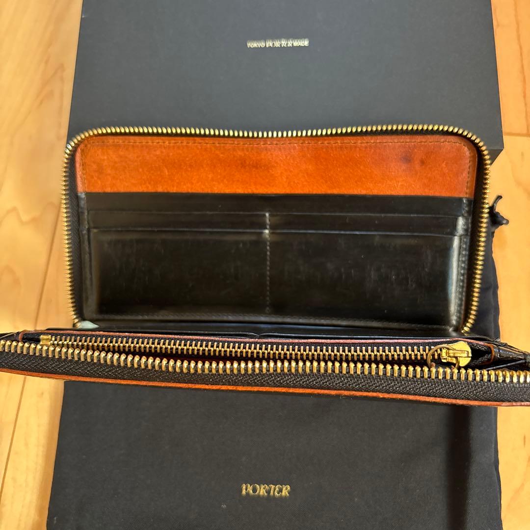 PORTER FILM ブラック レザー 長財布