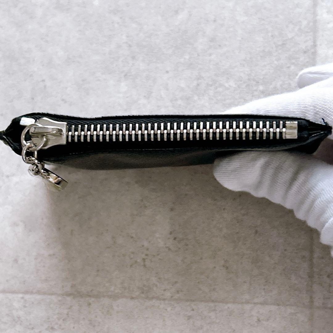 極美品✨ BVLGARI ブルガリ ケース レザー キーリング 黒