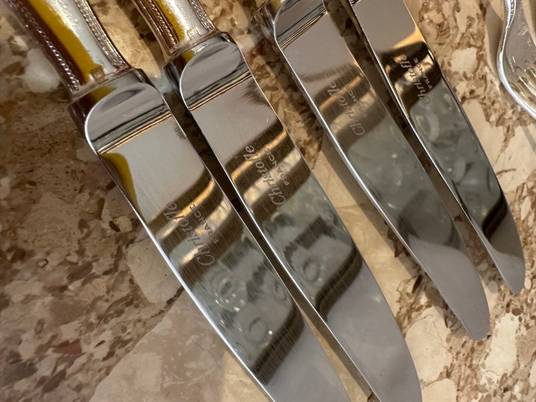 クリストフルテーブルナイフとフォーク4本セット