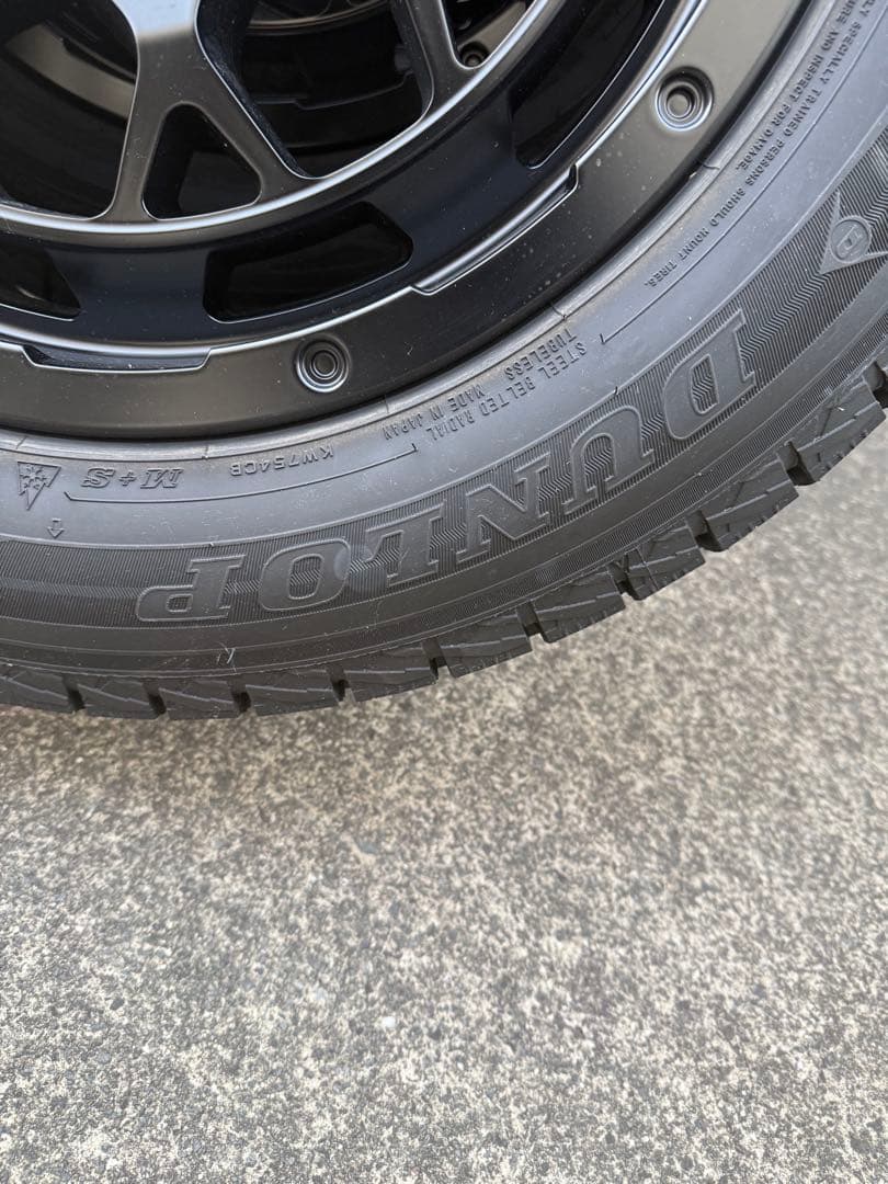 RAYS ブラックアロイホイール 18インチ スタッドレスタイヤセット