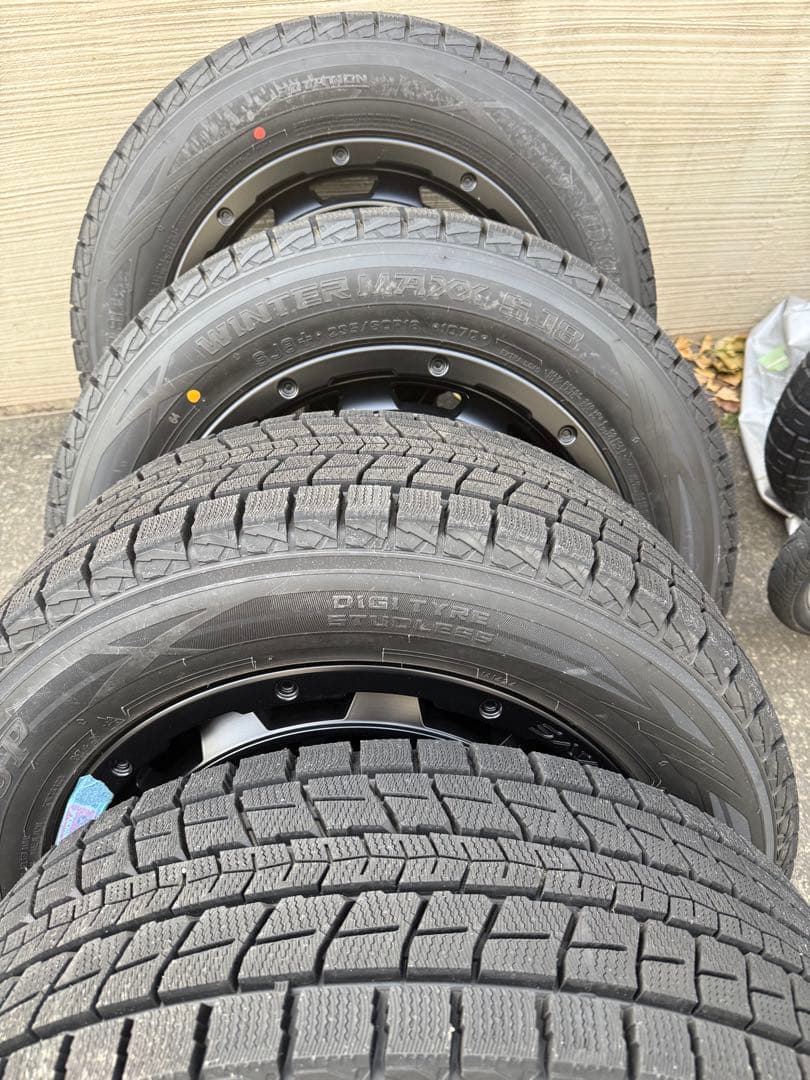 RAYS ブラックアロイホイール 18インチ スタッドレスタイヤセット