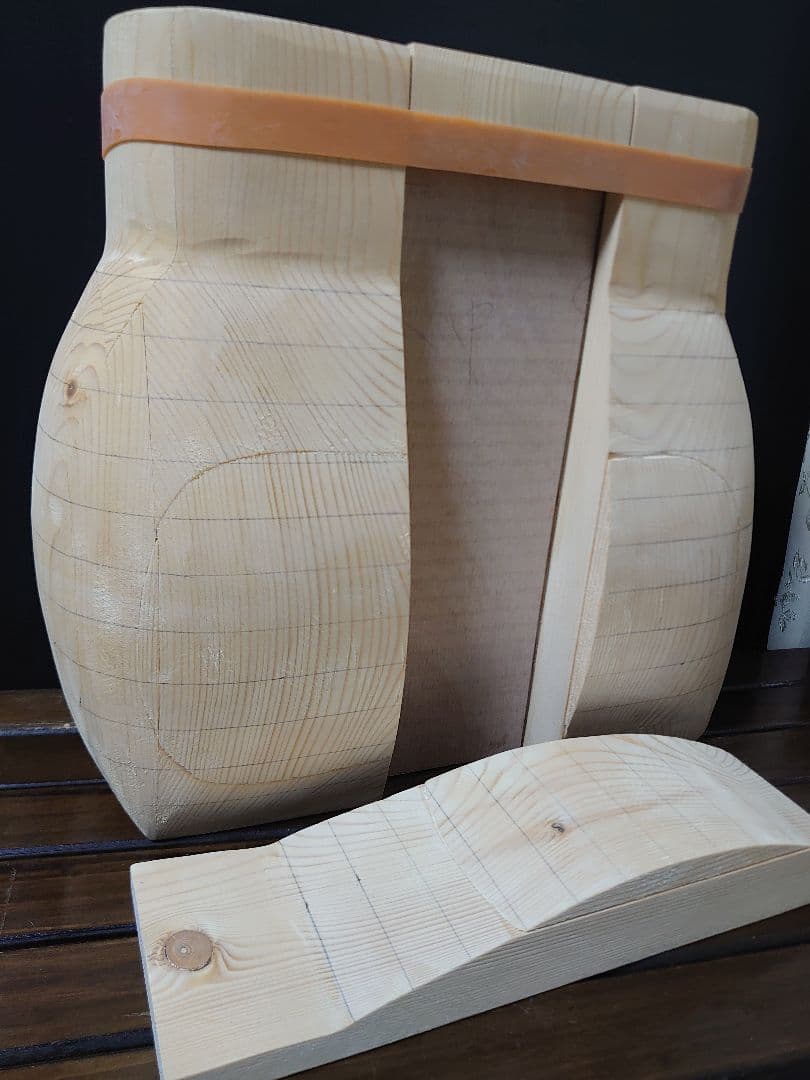 山ぶどう籠　製作用　木型　未使用