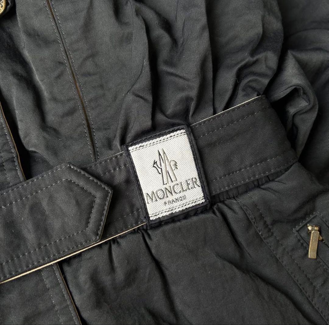 80s MONCLER 黒 ジャンプスーツ ウィンタースポーツ用