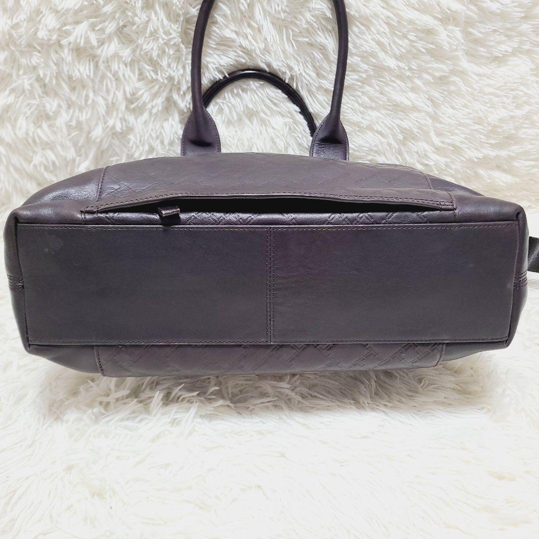 【希少】TUMI　ビジネスバッグ　ロゴ型押し　オールレザー　2WAY　A4収納