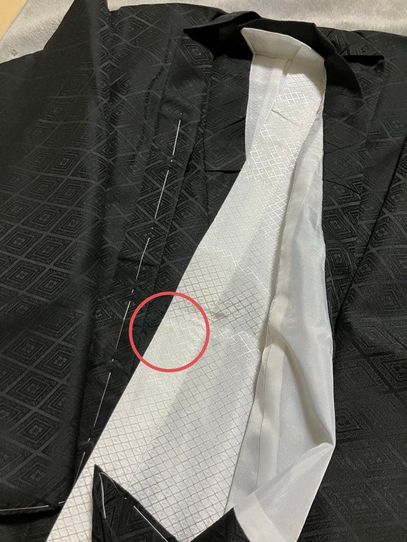 黒地紋　羽織袴セット　紋付　七五三　3歳　5歳　フルセット　袴　　試着のみ