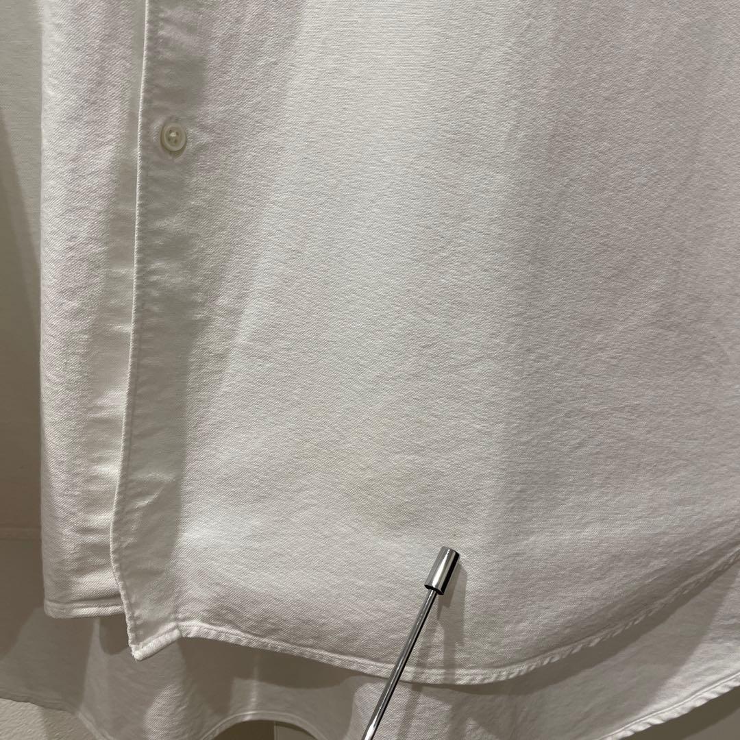 Oxford S/S Oversized Band Collar Shirt 白