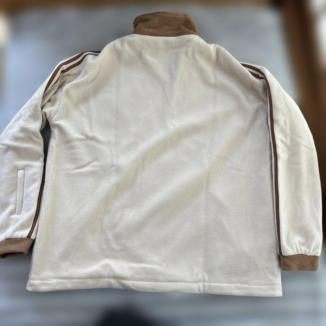 Libelice ハーフジップフリース ベージュ×ブラウンXL