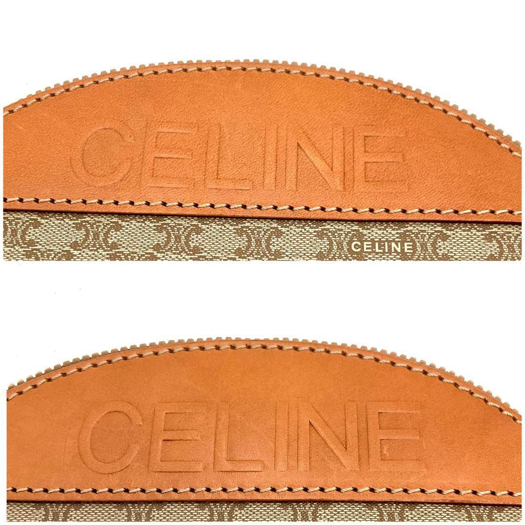 CELINE セリーヌ ポーチ マカダム バージュ コスメ 小物入れ トラベル