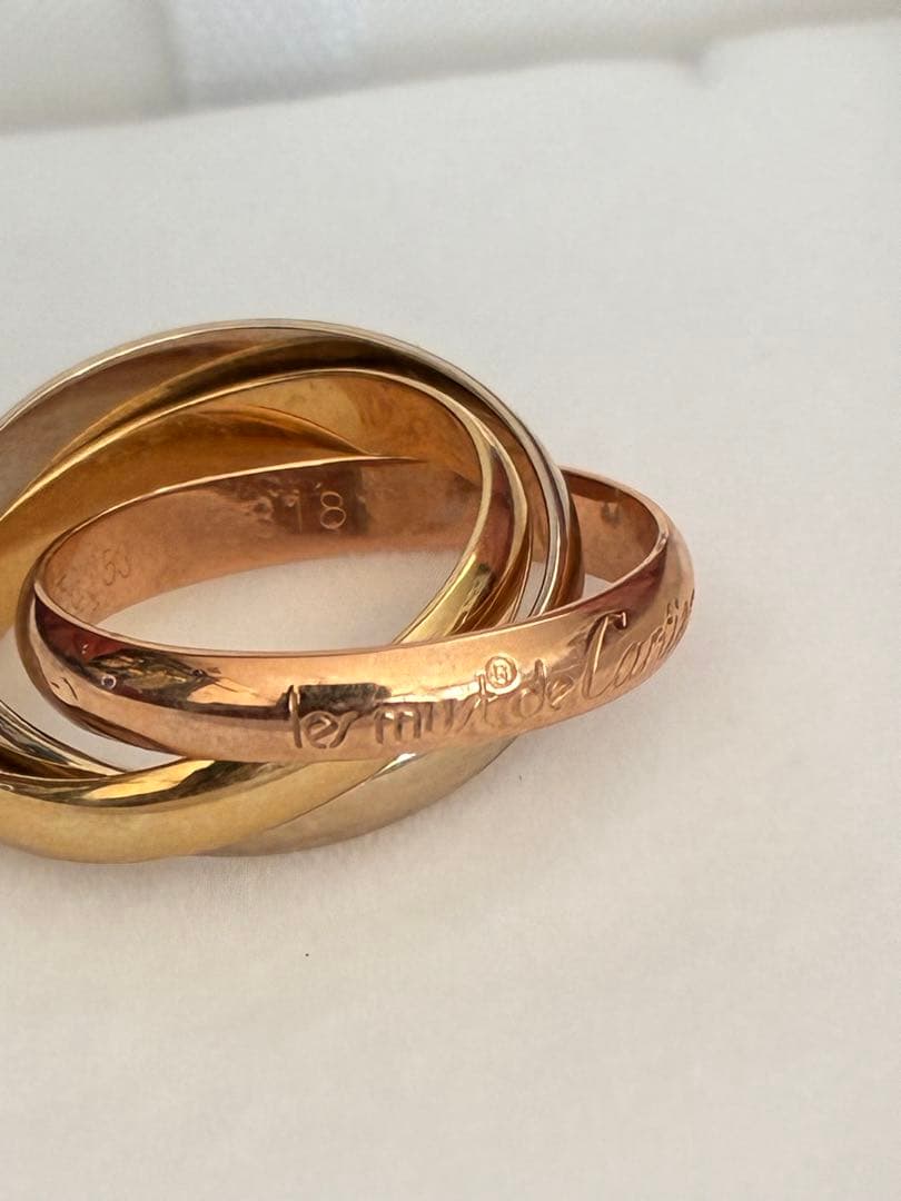 カルティエトリニィテイリング13号18金