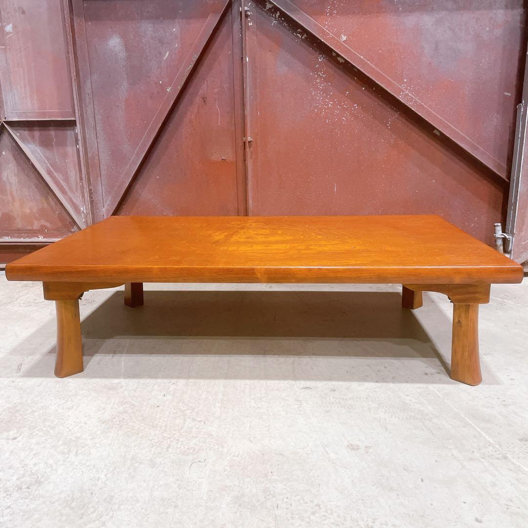 【美品②】高級 折り畳み座卓 昭和レトロ アンティーク 職人手作り ちゃぶ台