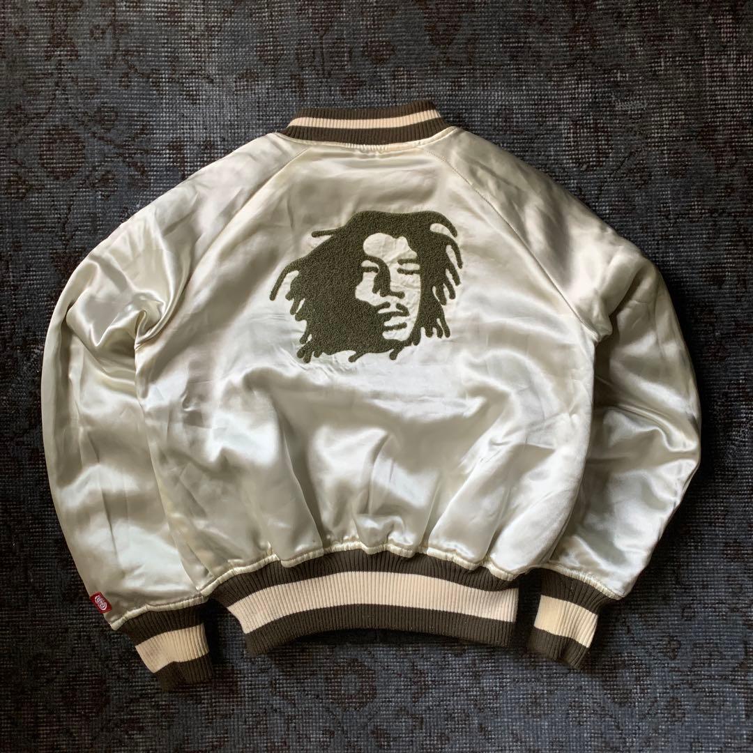 希少 00s ELEMENT スカジャン シルバー リバーシブル ボブマーリー