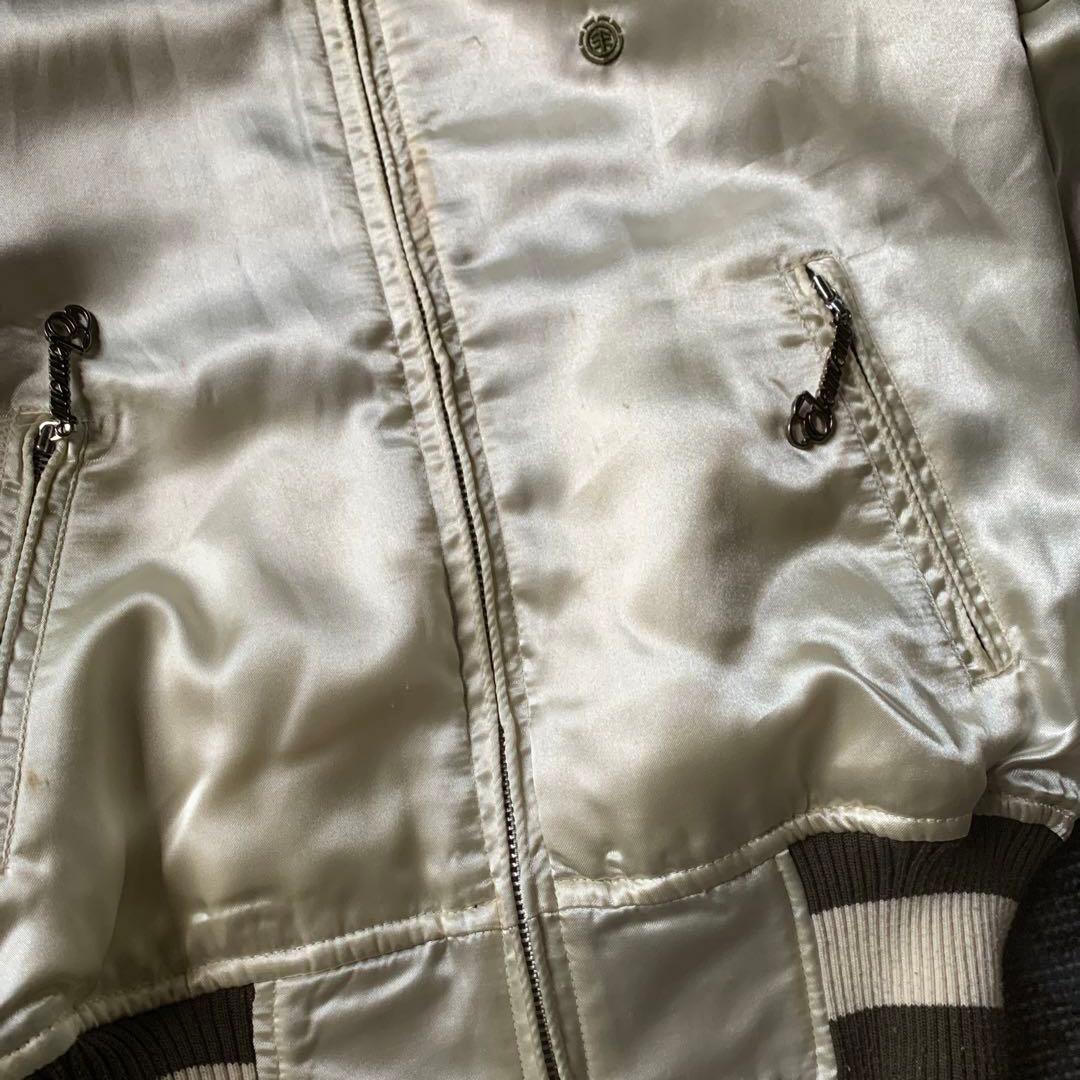 希少 00s ELEMENT スカジャン シルバー リバーシブル ボブマーリー