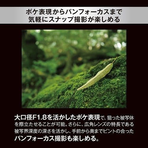 M.ZUIKO DIGITAL 17mm F1.8 II/BLK　交換レンズ