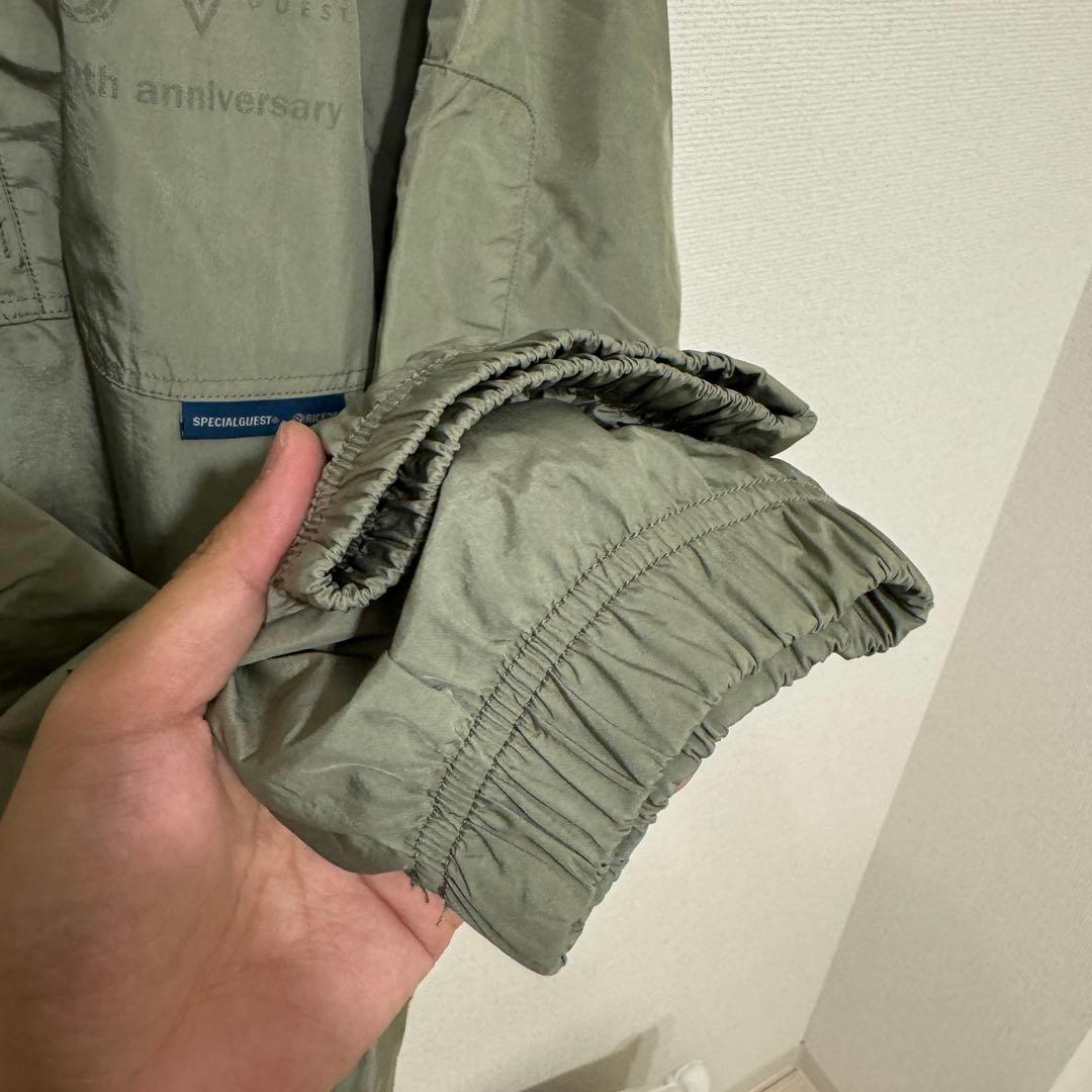 【特価！】SPECIALGUEST×RICE28ハーフジップ　カーキ2XL