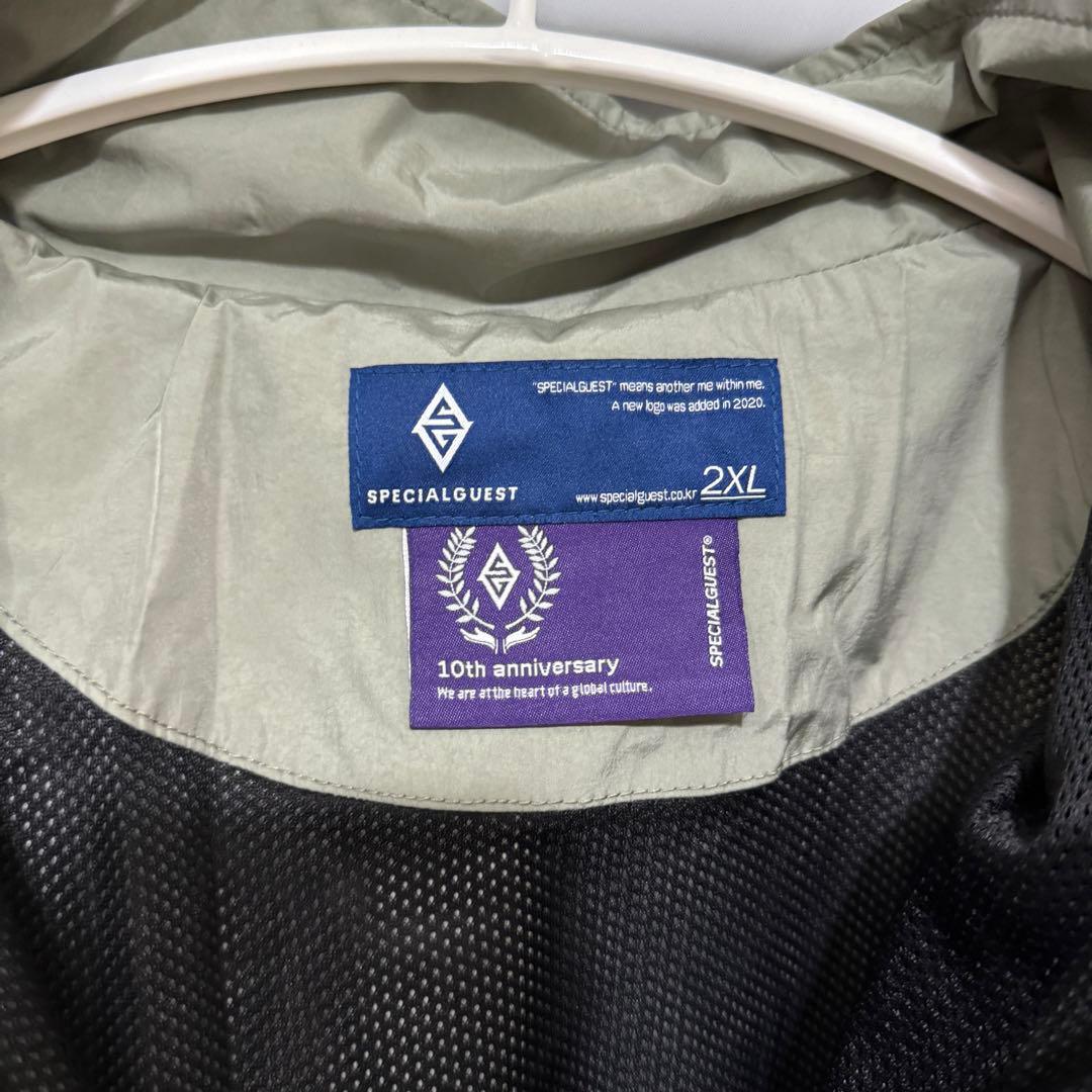 【特価！】SPECIALGUEST×RICE28ハーフジップ　カーキ2XL