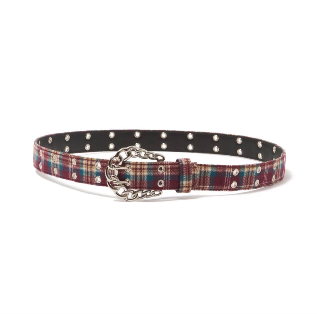 AFB ベルト　チェック柄美品‼️1週間限定出品！！