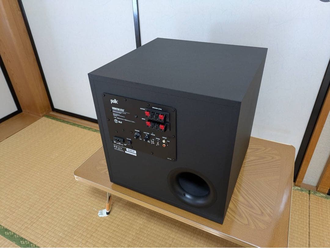 POLK AUDIO MXT12 サブウーファー　ブラック キューブ型