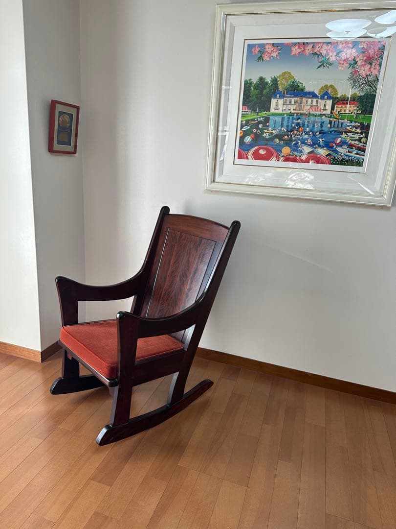 松本民芸家具　K型ロッキングチェア　シール作者名　美品　新品定価308,000円