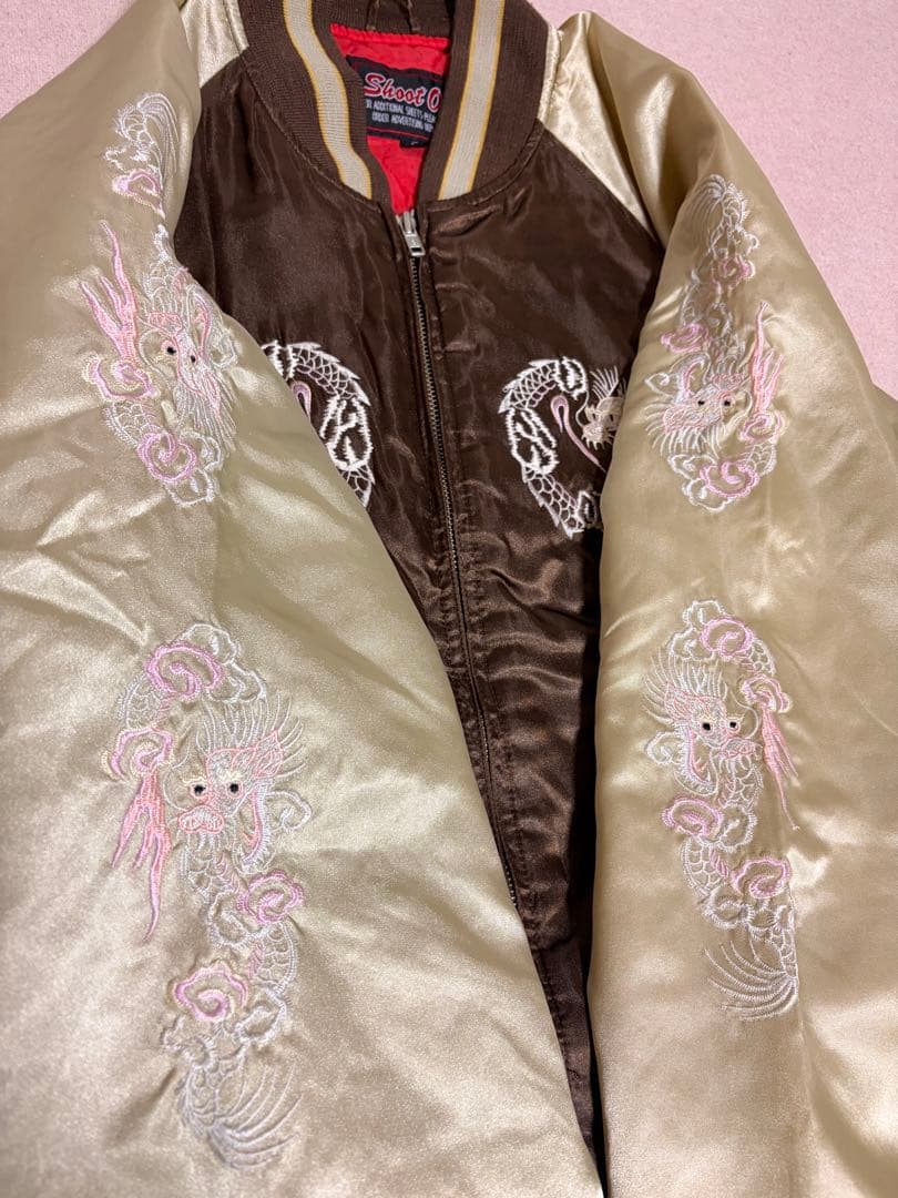 希少 80s Shoot One スカジャン 横須賀ジャンパー　第11空挺師団