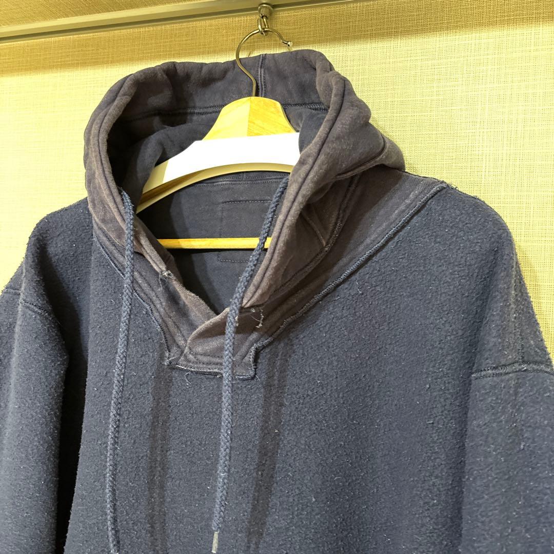 最終価格 ラッセル フーディ 90s USA NAVY XL ナス紺 フェード