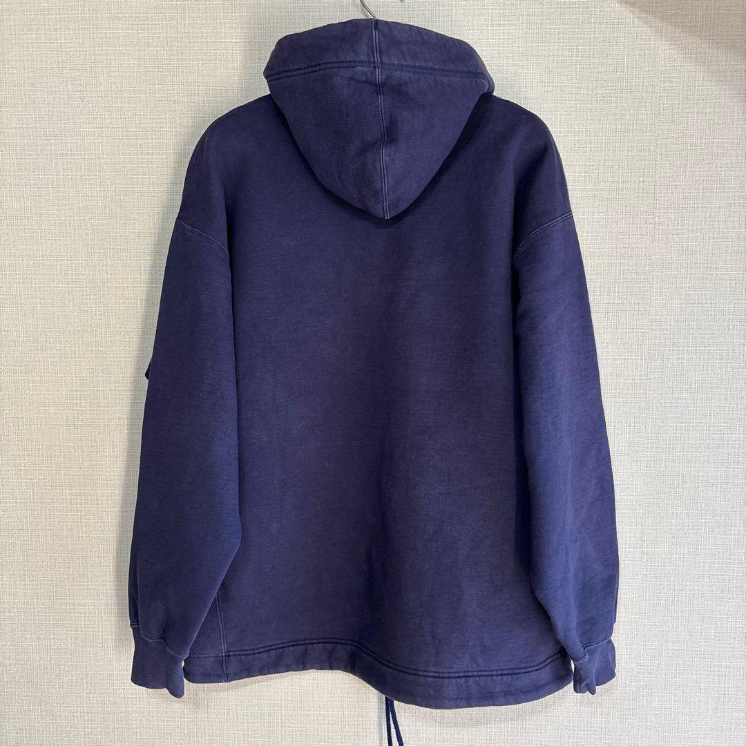 最終価格 ラッセル フーディ 90s USA NAVY XL ナス紺 フェード