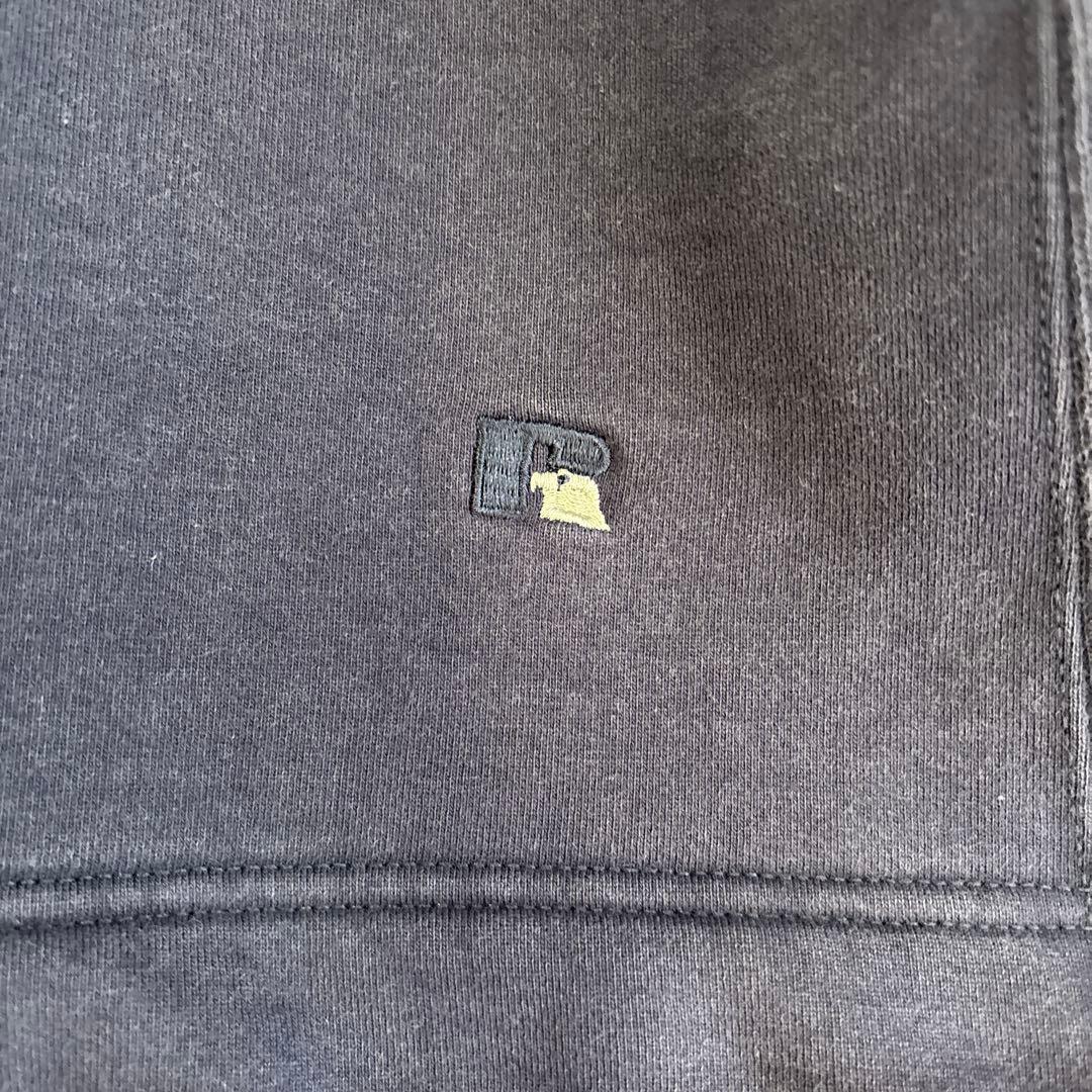 最終価格 ラッセル フーディ 90s USA NAVY XL ナス紺 フェード