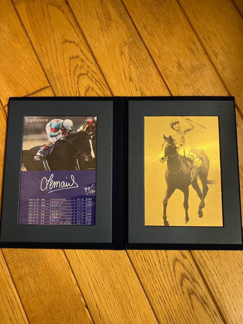 イクイノックス　ジャパンカップ　純金　ルメール騎手直筆サイン　シリアルナンバー