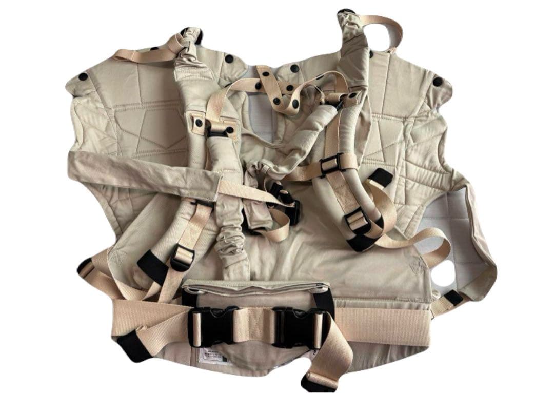 ナップナップ　双子抱っこ紐　ベージュ　ほぼ新品　美品