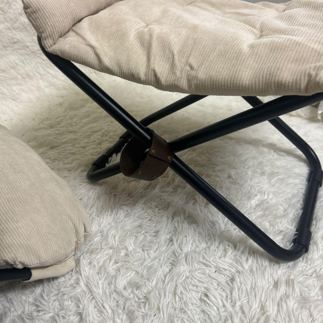 【ひなたライフ】2wayフォールディングチェア,オットマン,クッション3点セット