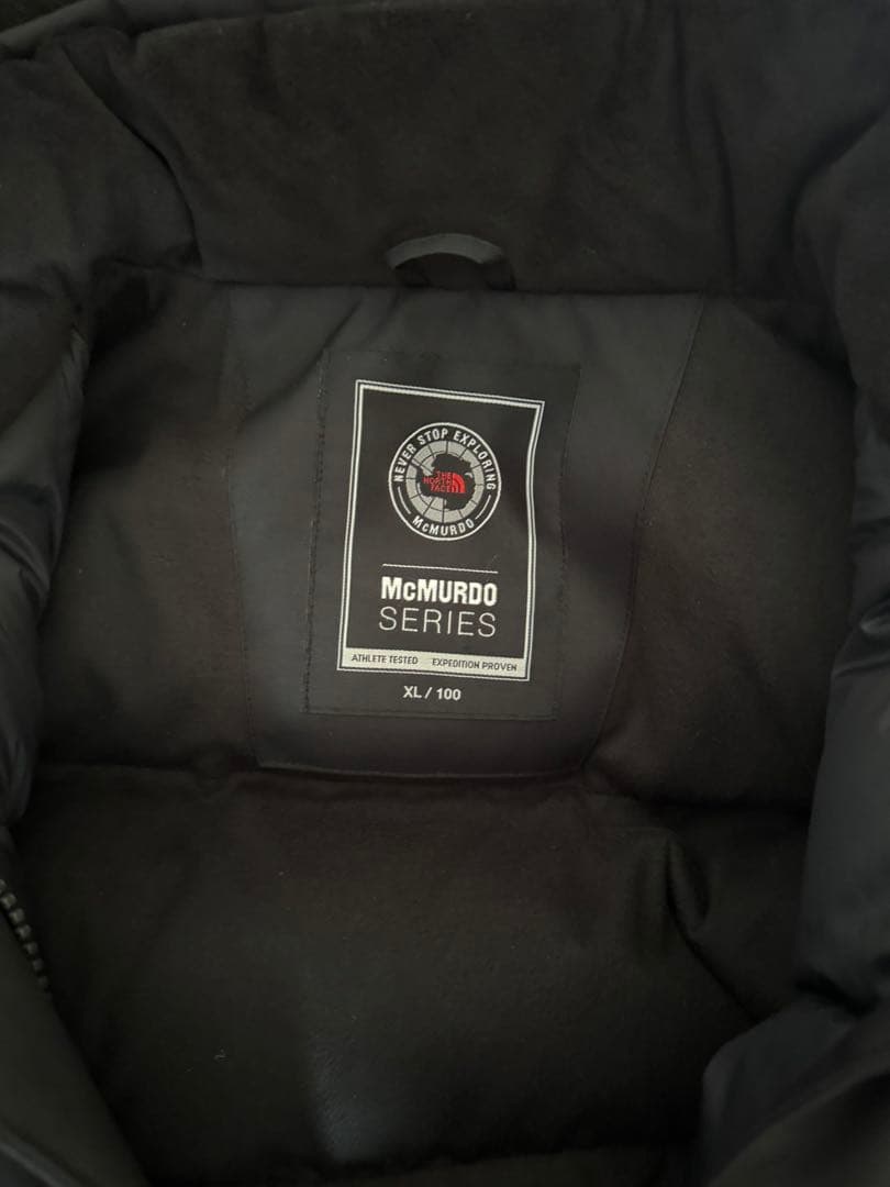 【美品】最高級THE NORTH FACE マクマードXL ダウンコート 黒