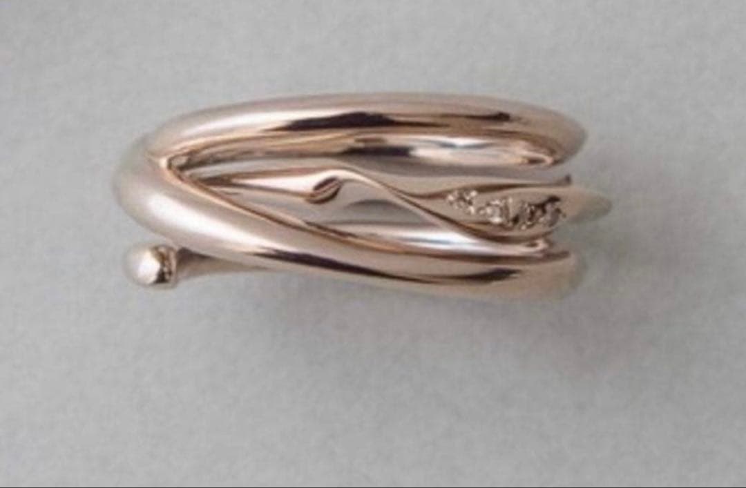 ete 冬限定 ハーティ ブラウンダイヤモンド パズルリング