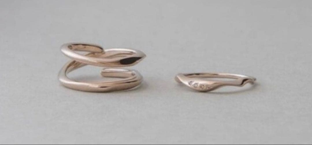 ete 冬限定 ハーティ ブラウンダイヤモンド パズルリング