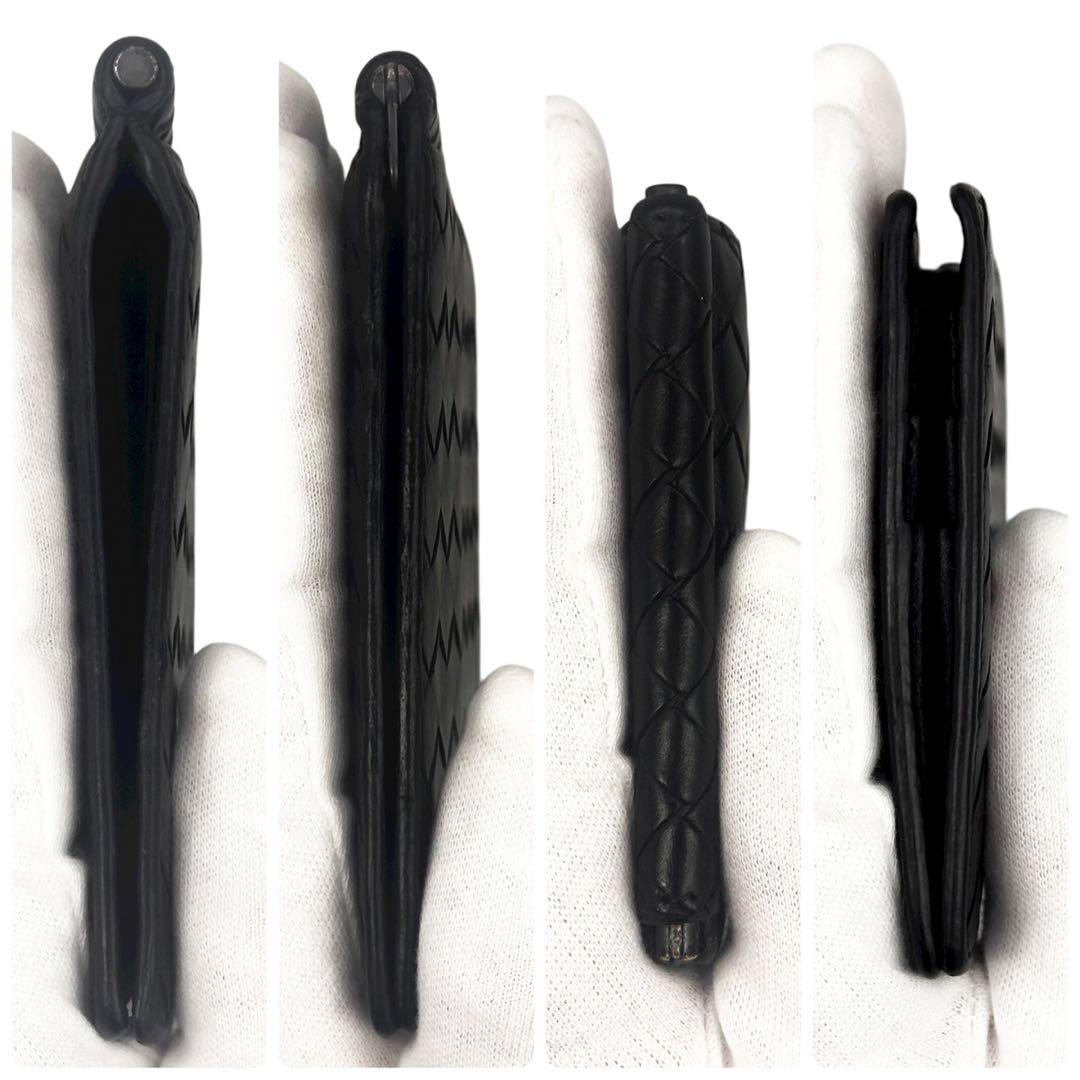 美品 ボッテガヴェネタ イントレチャート マネークリップ 財布 札入れ カード