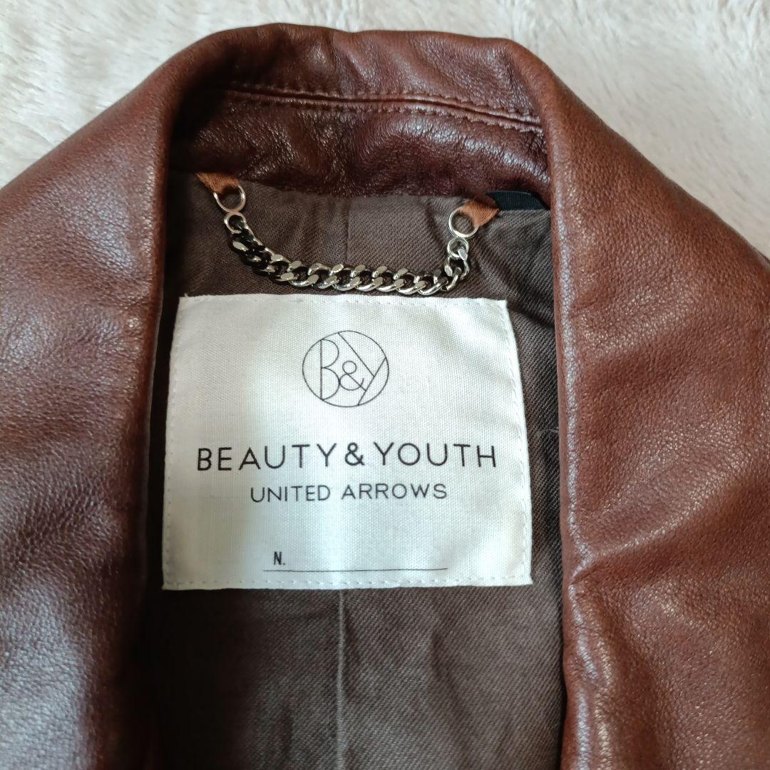 希少☆ ライダースジャケット レザージャケット 羊革 ユナイテッドアローズ