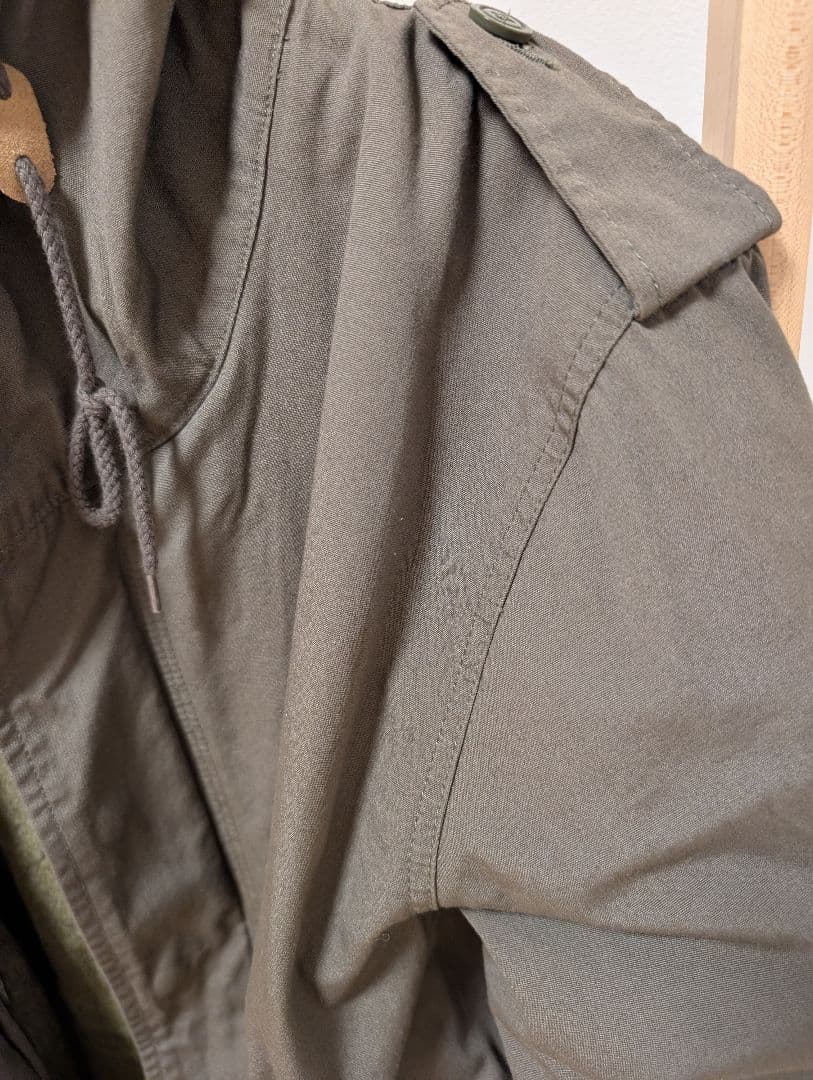 HOUSTON社製米軍オリーブグリーン モッズコート フード付き