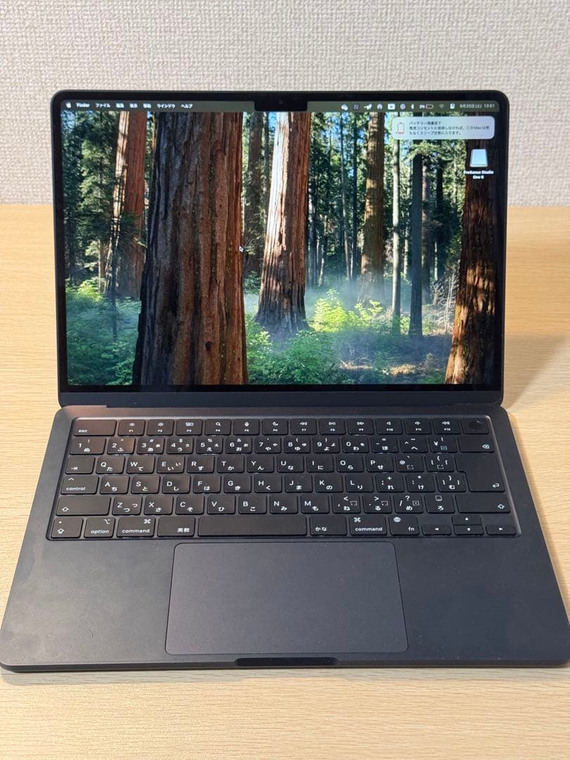 【バッテリー97%】M2 MacBook Air 13 ミッドナイト 256GB