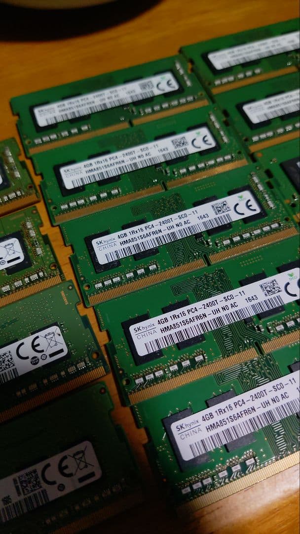 ノートPCメモリ　DDR4 4GB 14枚まとめ