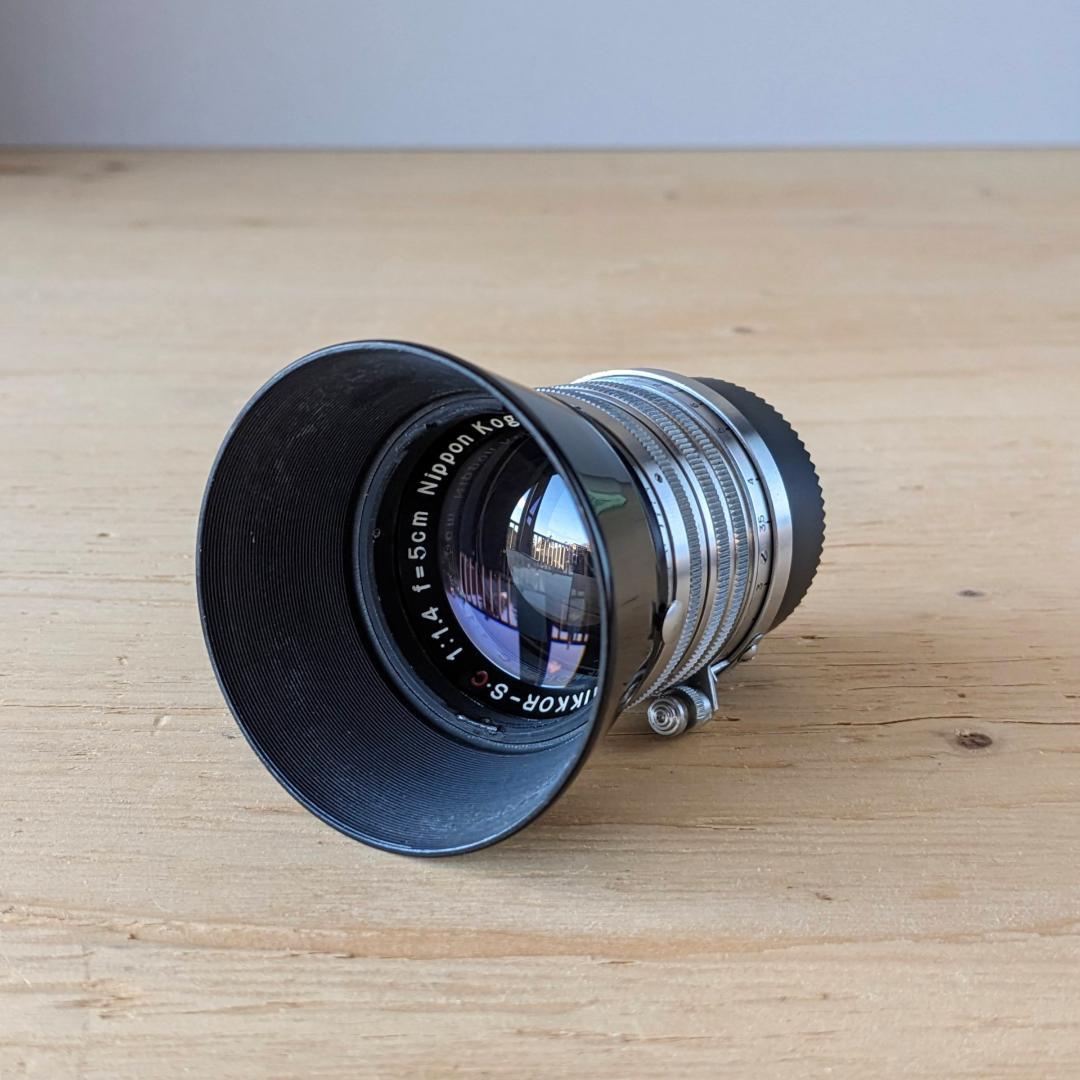 ニコンNikkor-S.C 50mm f1.4ライカL 希少レンズフード付き！