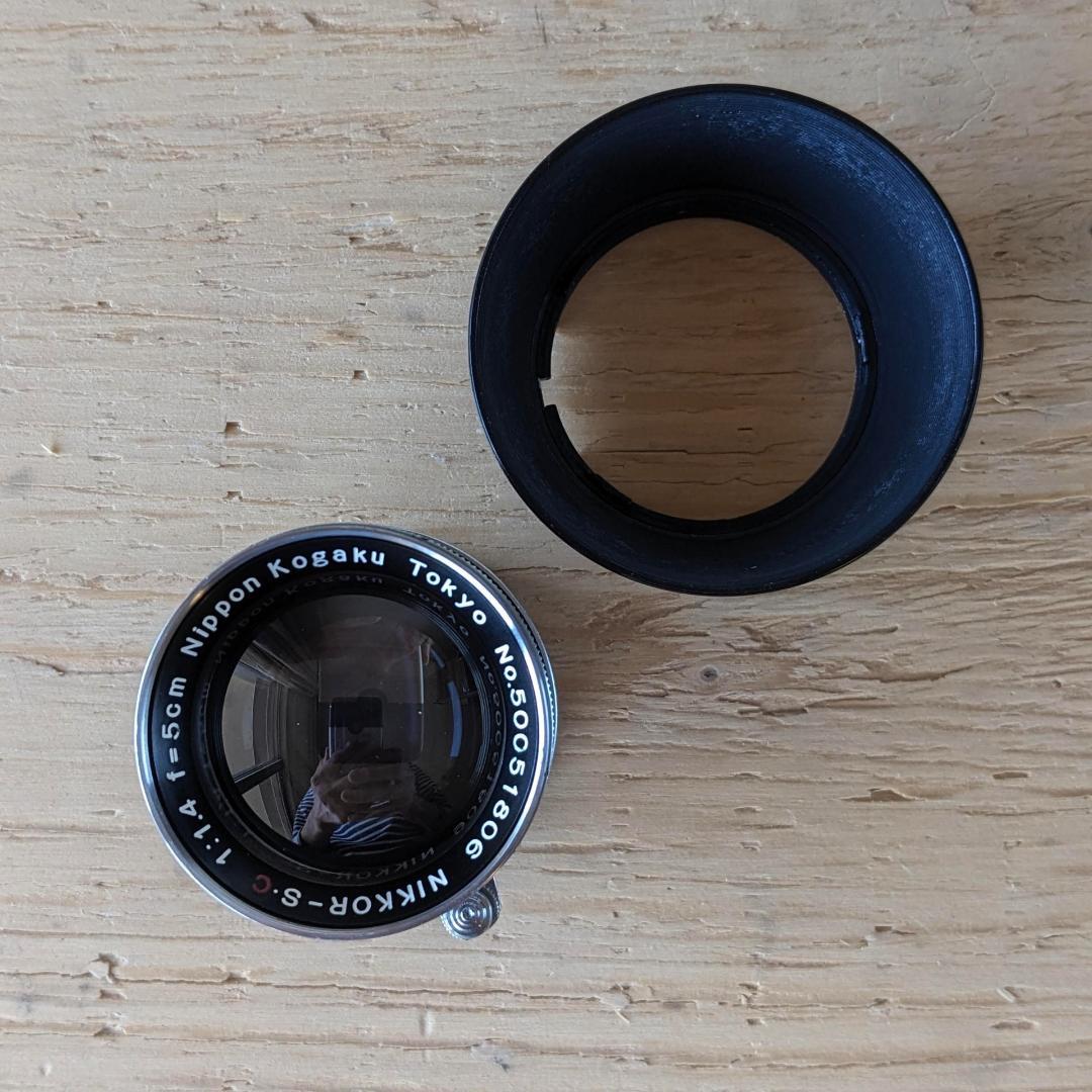 ニコンNikkor-S.C 50mm f1.4ライカL 希少レンズフード付き！
