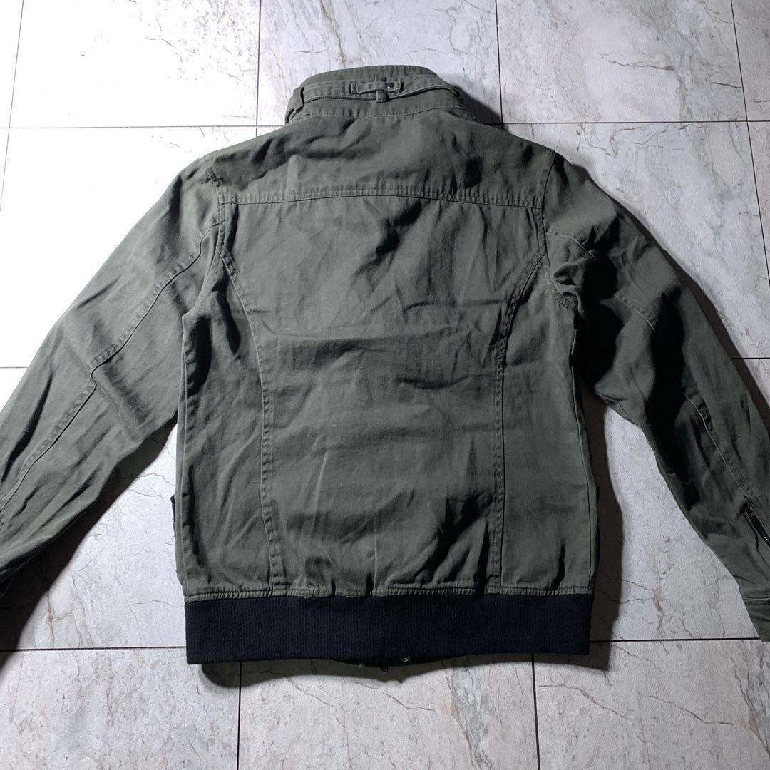 00s archive 短丈 ギミック Wジップ ミリタリージャケット Y2K