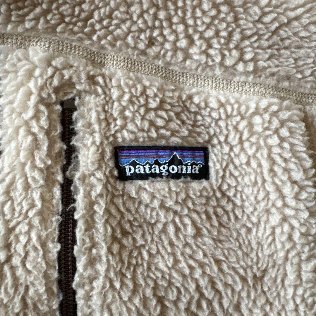 00s パタゴニア フリースベスト ベージュ ブラウン レトロx 23045