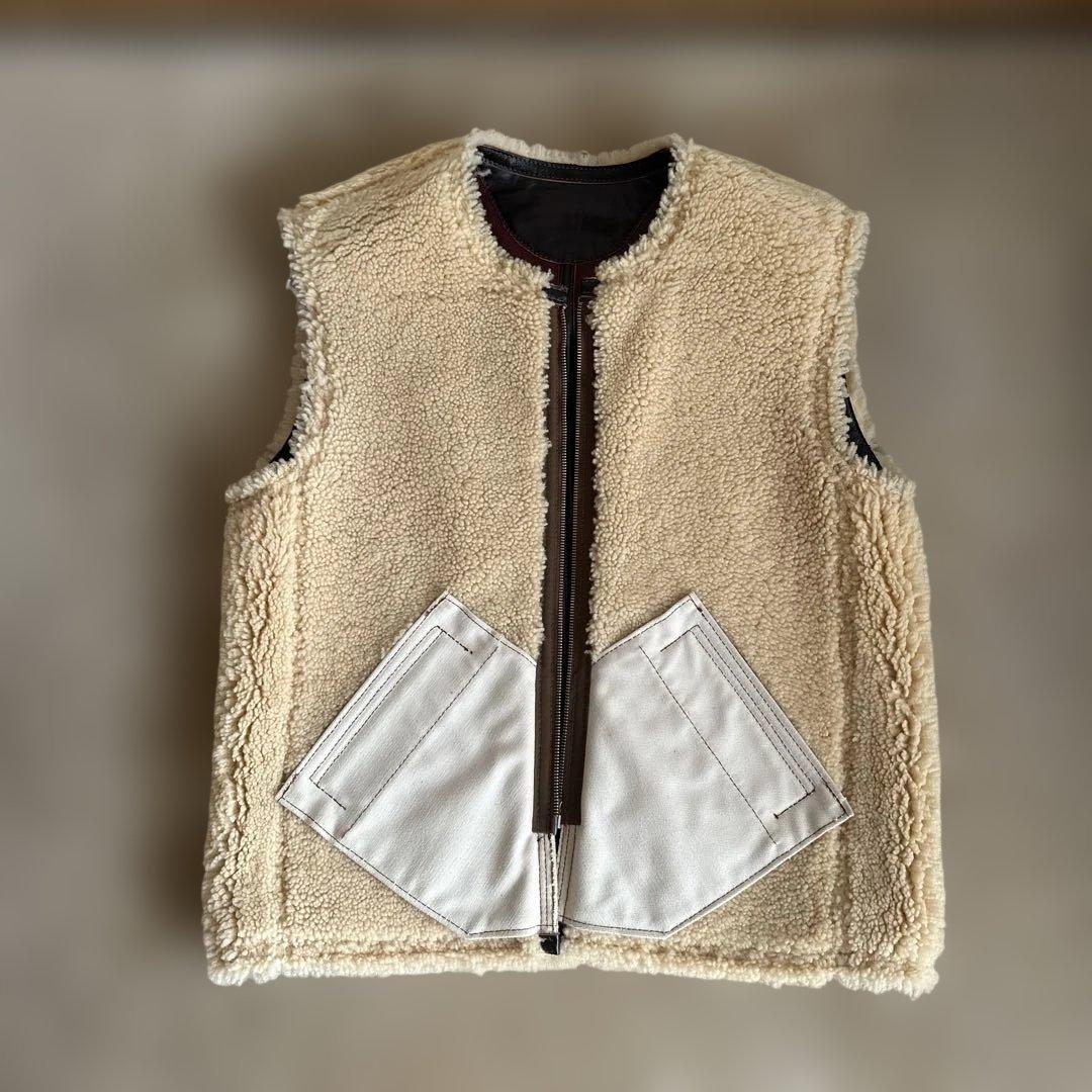 ま*司様 AERO LEATHER バーガンディレザーベスト