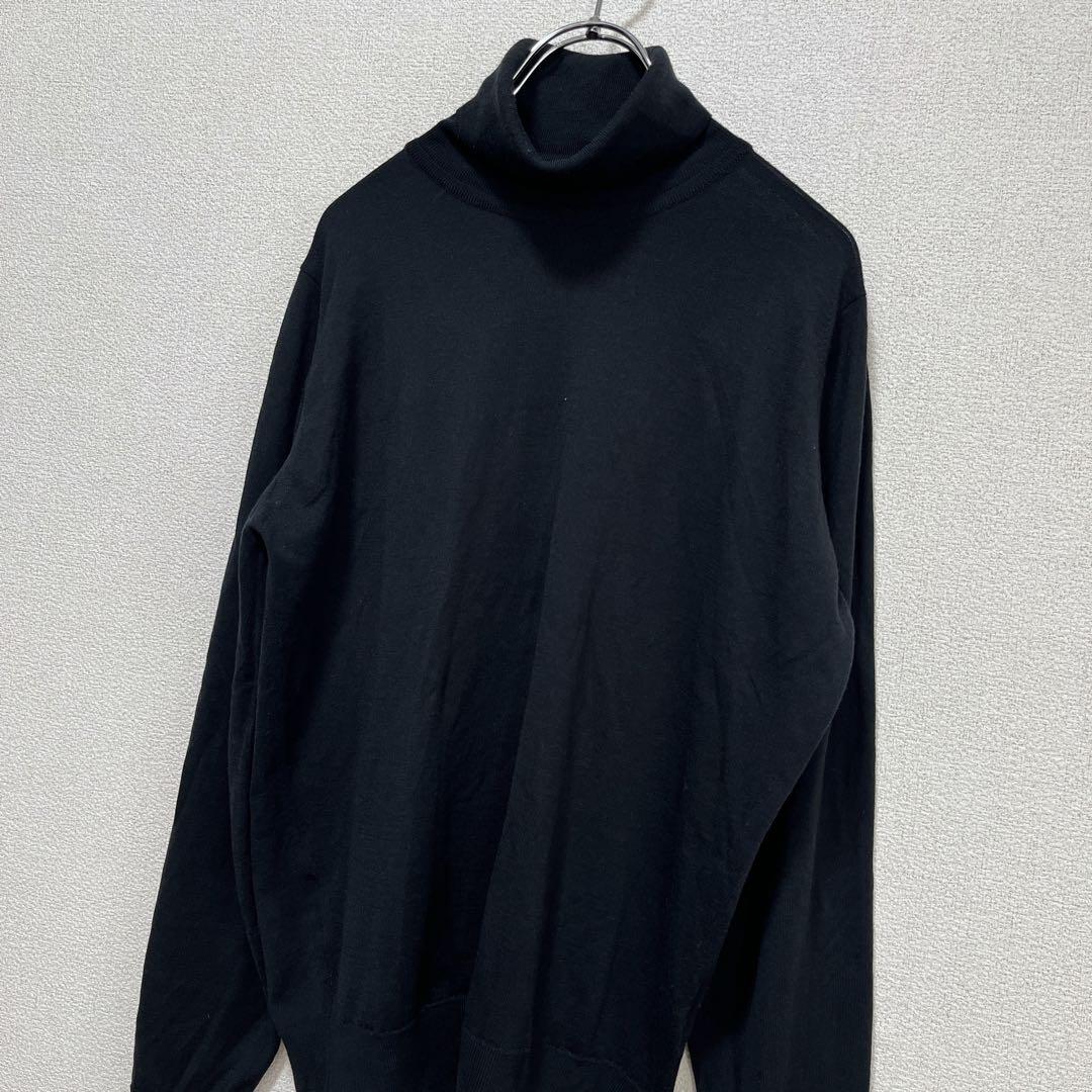 【未使用級】JOHN SMEDLEY ハイゲージ タートルネック セーター L