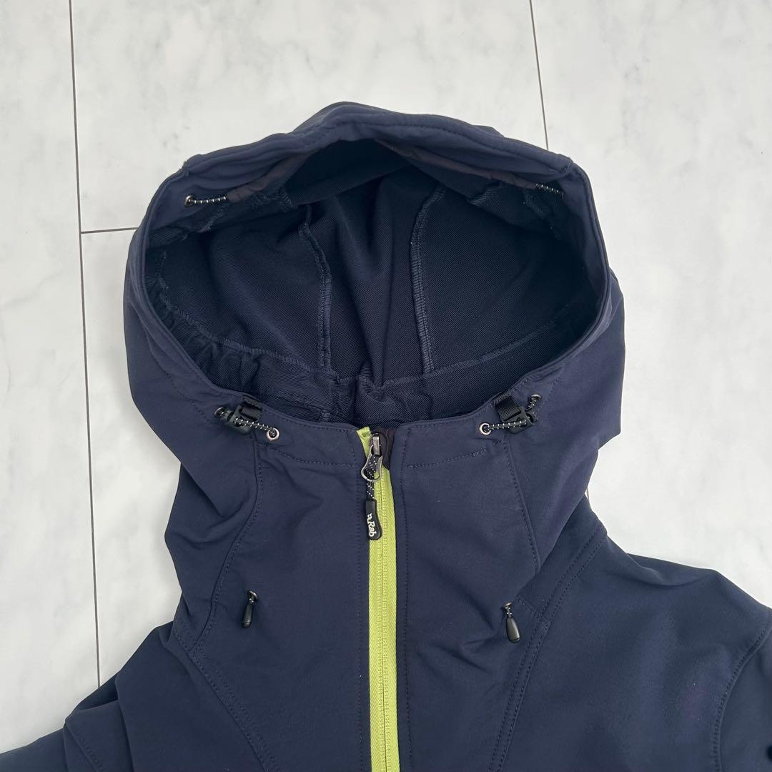 【人気モデル】Rab エクソダスジャケット　ソフトシェル　刺繍　アルパイン　L