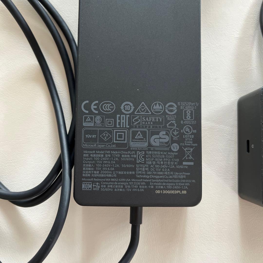 Microsoft surface サーフェス 充電