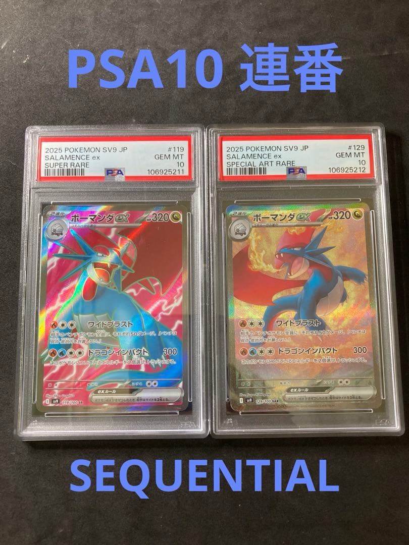 ボーマンダ　PSA10 連番　バトルパートナーズ