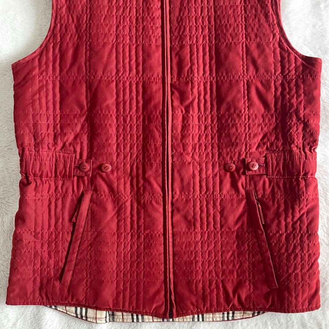 バーバリーロンドン 3way ノバチェック フーデッドブルゾン 9 ワインレッド