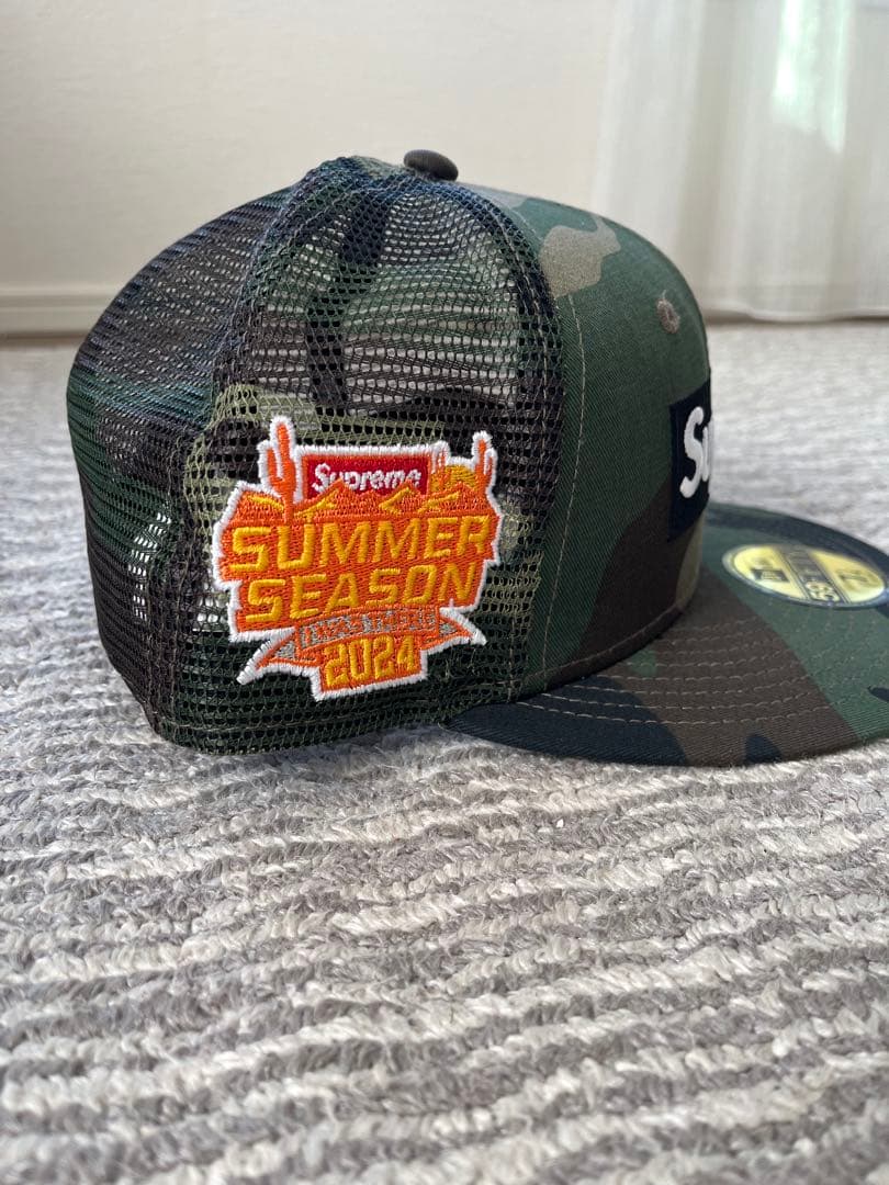 シュプリーム ボックス ロゴ メッシュ バッグ ニューエラ カモフラ