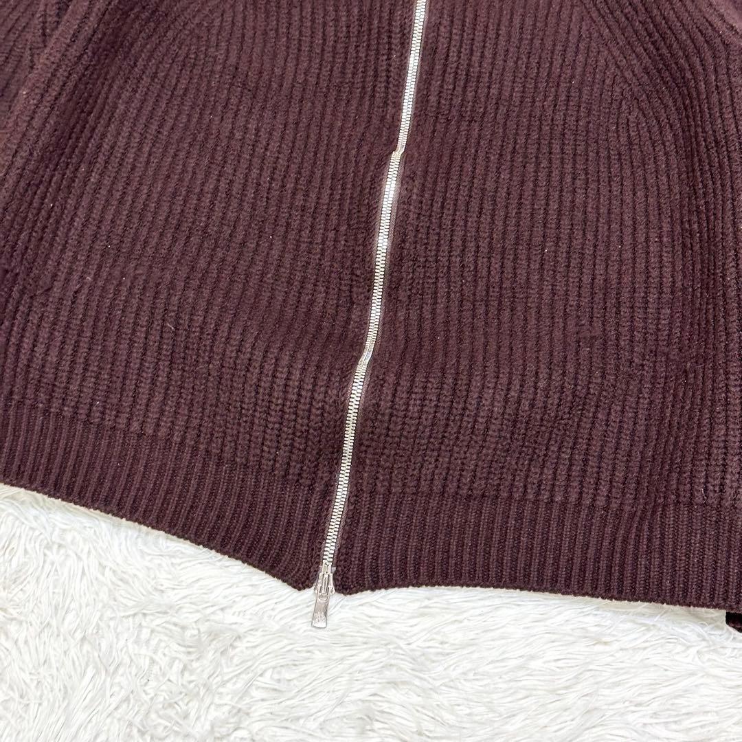 【Wジップ✨】BATONER ドライバーズニット 2サイズ モックネック ウール