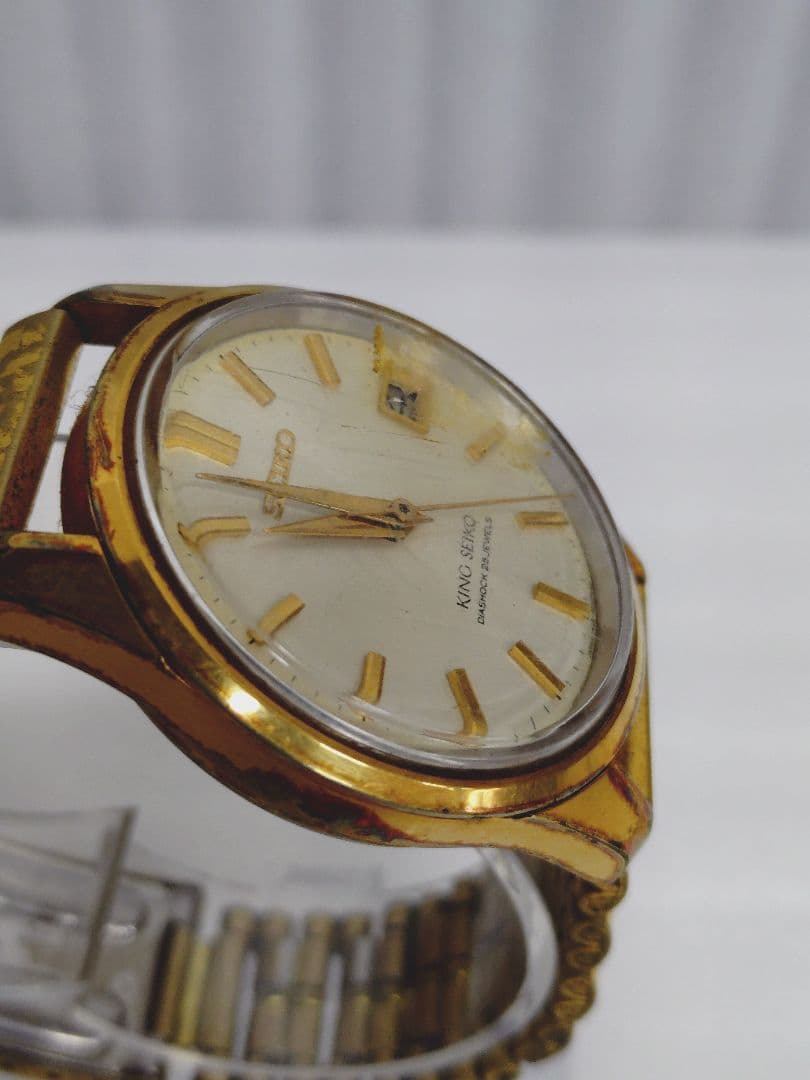4-382 キングセイコー　SEIKO　25石　ヴィンテージ　竜頭不動　ジャンク